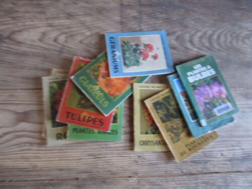 Lot 10 Revues Fleurs Geraniums Glaieuls Tulipes Vivavces Roses ; Arbustes Ornement Bulbes Sapins Rocailles Chrysanthemes