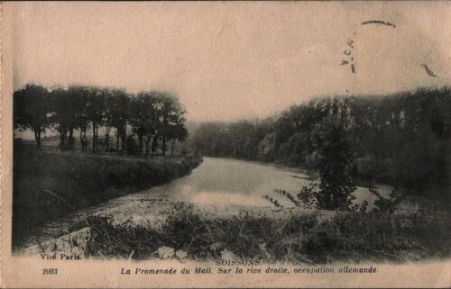 Soissons - La Promenade Du Mail - Sur La Rive Droite, Occupation Allemande