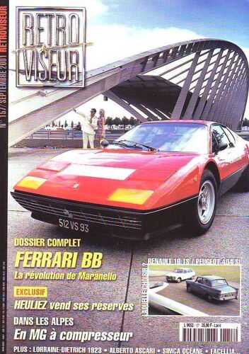 Retroviseur  N° 157 : Ferrari Bb - Renault 16 Ts / Peugeot 404 Sl