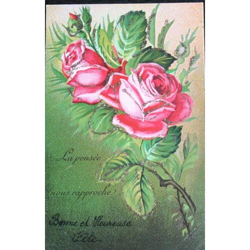 Carte Postale La Pensée Nous Rapproche, Bonne Et Heureuse Fête