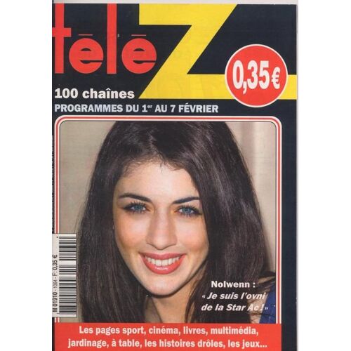 Télé Z / 27-01-2003  N° 1064 : Nolwenn Leroy (1p) - Marion Cotillard (1/4p) - Jude Law (1/4p) - Juliette Binoche (1/4p)