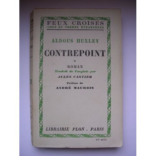 Contrepoint. Tome 1