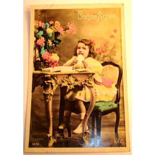 Carte Postale Ancienne Bonne Annee