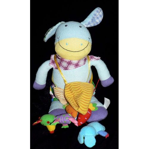 Vertbaudet Vert Baudet Cheval/Ane/Lapin Bleu Peluche