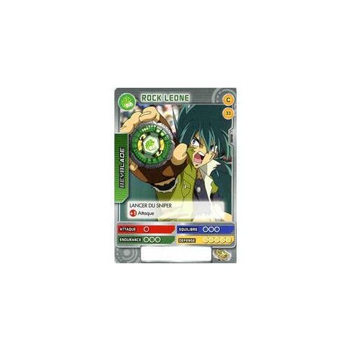 Carte Beyblade - Rock Leone - 33/160 - Commune Série 1