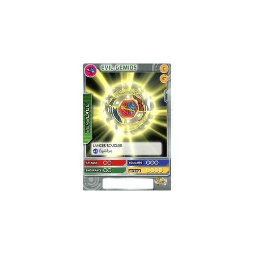 Carte Beyblade - Evil Gemios - 67/160 - Commune Série 1