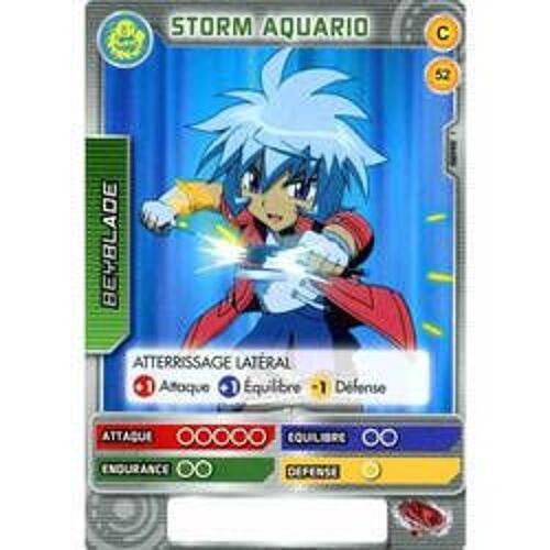 Carte Beyblade - Storm Aquario - 52/160 - Commune Série 1