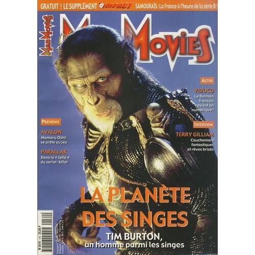 Mad Movies  N° 134 : La Planète Des Singes Tim Burton - Avalon - Vidocq - Terry Gilliam
