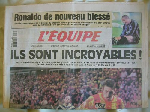 L'equipe  N° 16776 : Ils Sont Incroyables