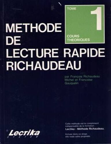 Methode De Lecture Rapide Richardeau T1
