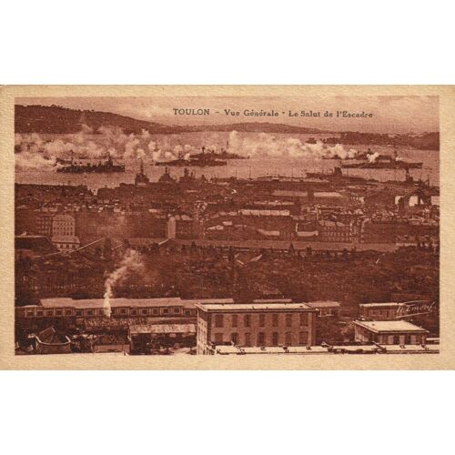 Toulon Var Vue Générale Le Salut De L'escadre