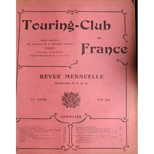 Touring Club De France, Mai 1907  N° 0