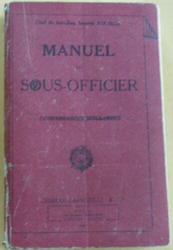 Manuel Du Sous-Officier. Connaissances Interarmes