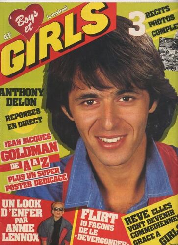 Boys Et Girls / 28-10-1983  N° 200 : Eurythmics / Annie Lennox (2p) - Jane Birkin (1/4p) - Anthony Delon (1/2p) - Sophie Marceau (1/4p) - Jean Luc Lahaye (1p) - Julien Clerc (1p)