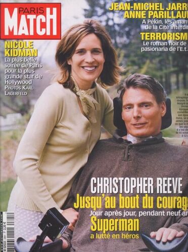 Paris Match / 14-10-2004  N° 2891 : Jean Michel Jarre / Anne Parillaud (6p) - Alain Delon (4p) - Nicole Kidman (3p) - Tom Waits (3p) - Christopher Reeve (8p)