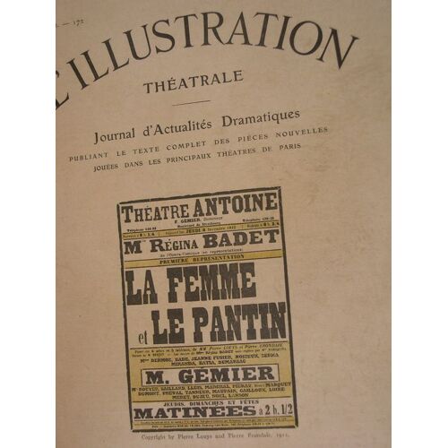 Illustration Theatrale (L') N° 172 Du 11/02/1911
