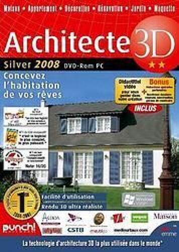 Architecte 3d 2008 Silver - Version Boîte - Dvd - Win - Français)
