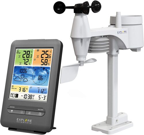 Explore Scientific WSX1001 Station météo WiFi Pro Écran Couleur