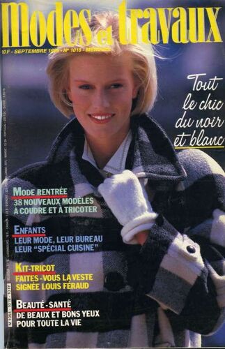 Modes Et Travaux  N° 1018 : Tout Le Chic Du Noir Et Blanc