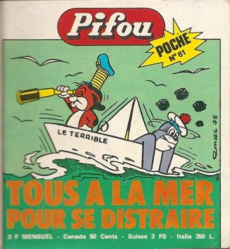 Pifou Poche  N° 61 : Tous À La Mer Pour Se Distraire