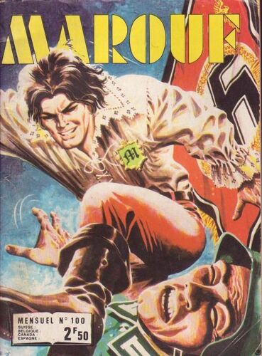 Marouf  N° 100 : " Comic Pocket Français En Noir & Blanc Contenant Des Bandes Dessinées De Guerre "