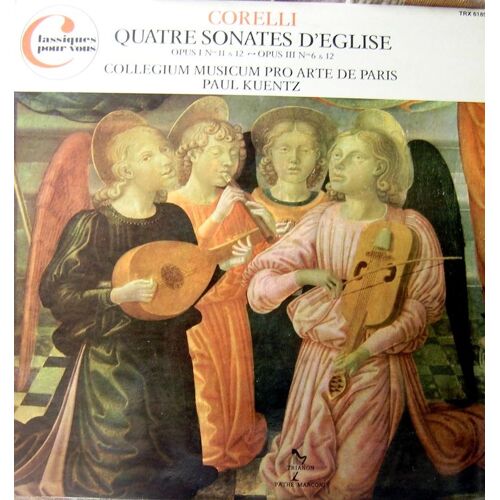 Quatre Sonates D'eglise.Opus 1,Opus 3.Kuentz