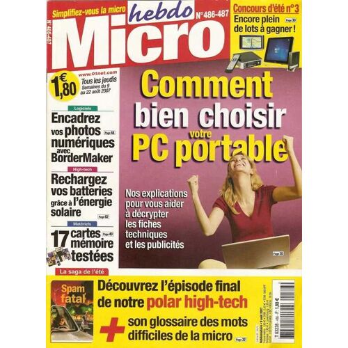 Micro-Hebdo  N° 486 : Comment Bien Choisir Votre Ordinateur Portable