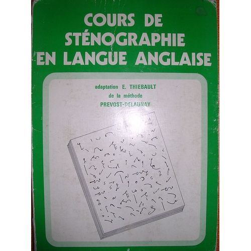 Cours De Sténographie En Langue Anglaise