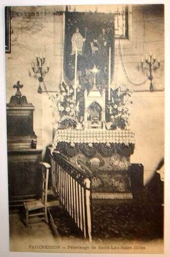 Carte Postale Ancienne Vaucresson Pelerinage De Saint Leu Saint Gilles