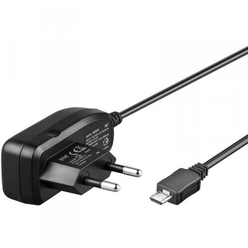 Goobay - Adaptateur Secteur - 1 A (Micro-Usb De Type B (Alimentation Uniquement)) - Noir - Pour Nokia 6500 Classic, 6500 Slide, 6500c, 7900 Crystal Prism, 7900 Prism, 8600 Luna
