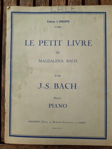 Méthode "Le Petit Livre" Pour Piano De J.S.Bach