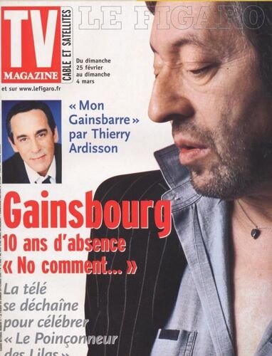 Le Figaro Tv / 24-02-2001  N° 17586 : Serge Gainsbourg (3p) - Anastacia (3/4p) - Marion Cotillard (1/4p) - Kevin Spacey (3/4p) - Charles Berling (1/2p) - Jocelyn Quivrin (1p) - Ana Thomson (3/4p)