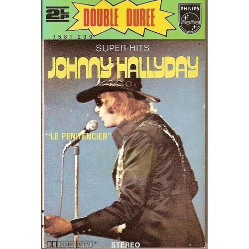 Johnny Hallyday K7 Audio "Le Pénitencier" (Super-Hits N°2)