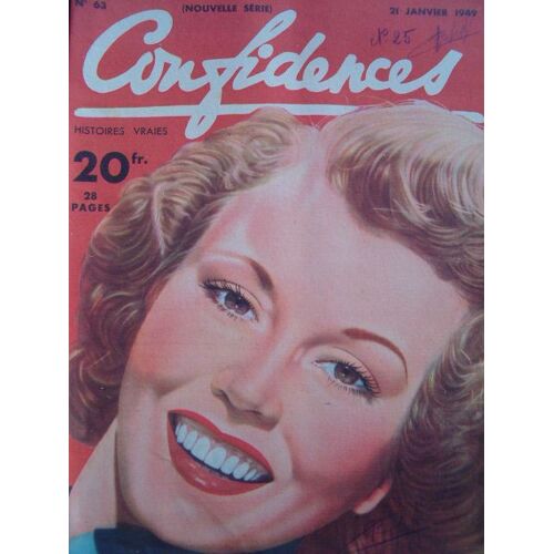 Confidences N° 63 Du 21/01/1949