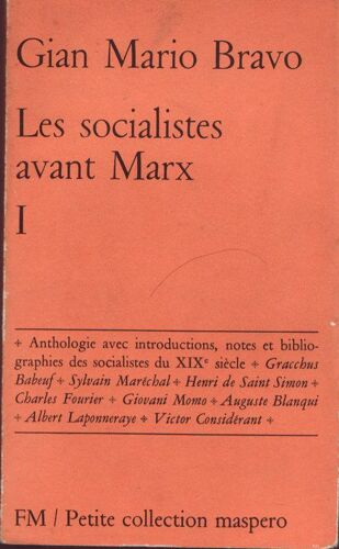 Les Socialistes Avant Marx I