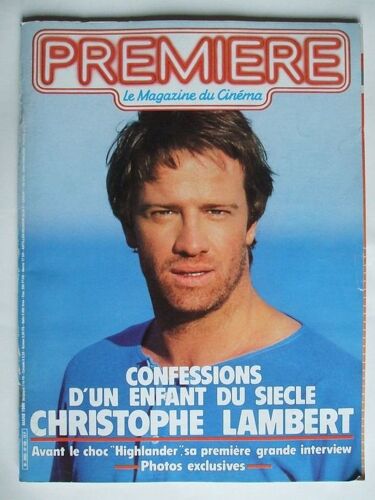 Premiere N° 108 : Confessions D' Un Enfant Du Siecle:Christophe Lambert