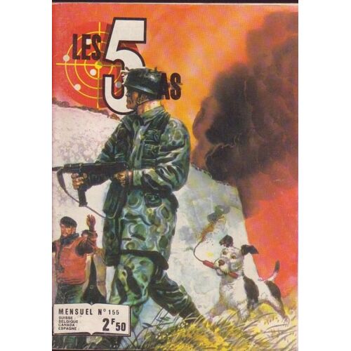Les 5 As N° 155 : Comic Pocket Français Contenant Des Histoires De Guerre En Noir & Blanc