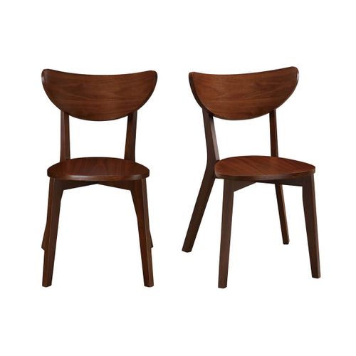 Chaises Scandinaves Finition Noyer (Lot De 2) Leena