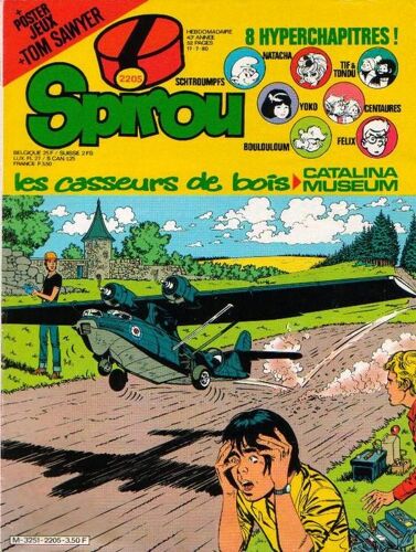 Spirou  N° 2205 : Les Casseurs De Bois / Poster Jeux / Tom Sayer / Le Bengladesh