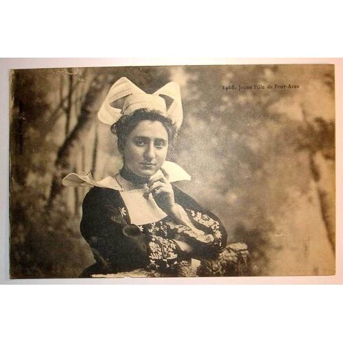 Carte Postale Ancienne Bretagne Jeune Fille De Pont Aven