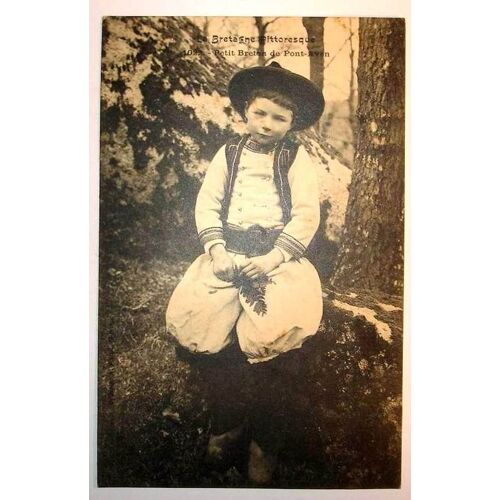 Carte Postale Ancienne La Bretagne Pittoresque Petit Breton De Pont Aven