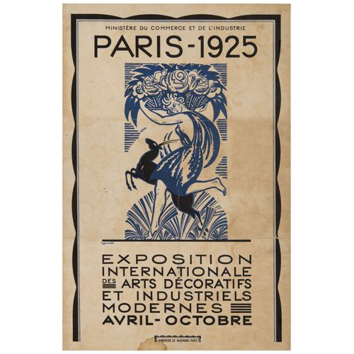 Affiche Exposition Internationale Des Arts Décoratifs Et Industriels Paris 1925