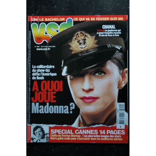 Vsd 1342 Cover Madonna A Quoi Joue Madonna ? + 5 Pages 2003 05