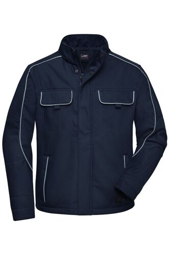 Veste Blouson De Travail Légère Softshell Mixte - Jn884 - Bleu Marine