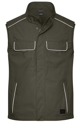 Gilet De Travail Léger Softshell - Jn881 - Vert Olive