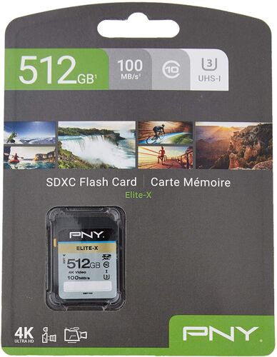 PNY Elite-X SDXC Flash Card 512GB