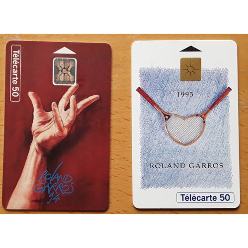 Telecarte - Lot De 2 - Roland Garros 1994 Et 1995 - 50 Unités