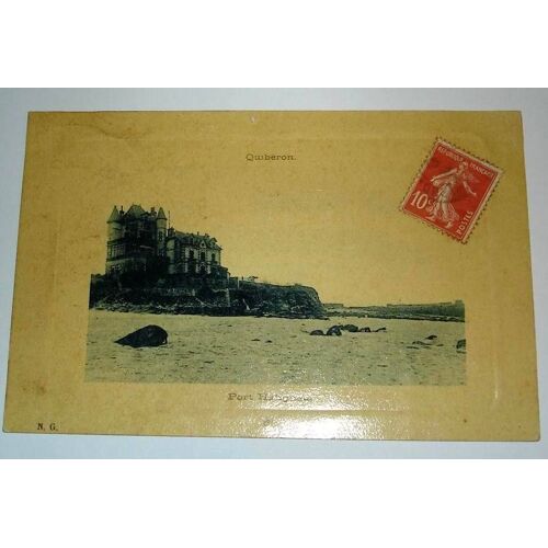 Carte Postale Ancienne Quiberon Port Haliguen