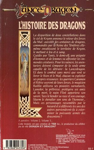 Lancedragon - L'histoire Des Dragons Volume 1 : Chronicles Of Autumn