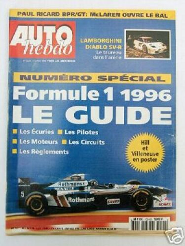 Auto Hebdo N 1024 6 Mars 96 F1 Special Le Guide Hill